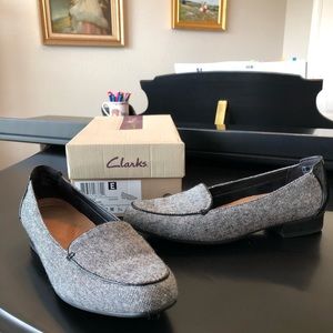Clarks Keesha Luca Loafer in Black Tweed